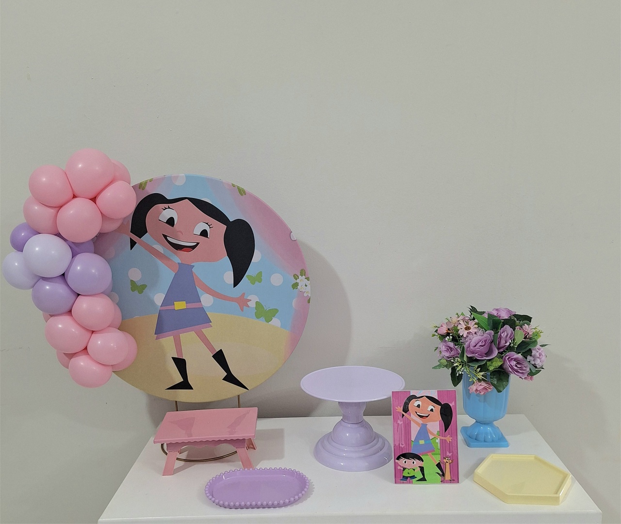 Mini Kit de Mesa Luna Lilás - Balo Mais Festas Pegue E Monte