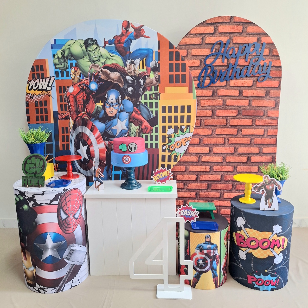 Herois Marvel Excepcional  - Vingadores - Balo Mais Festas Pegue E Monte