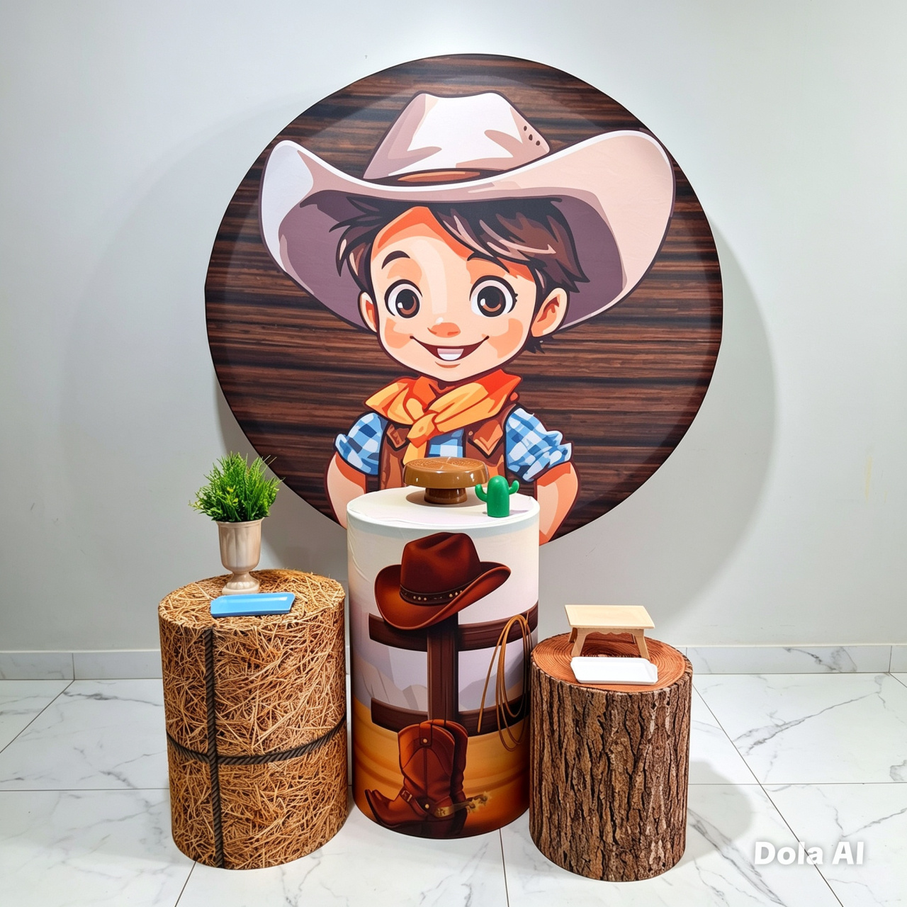 Cowboy Fazendinha Promocional - Balo Mais Festas Pegue E Monte