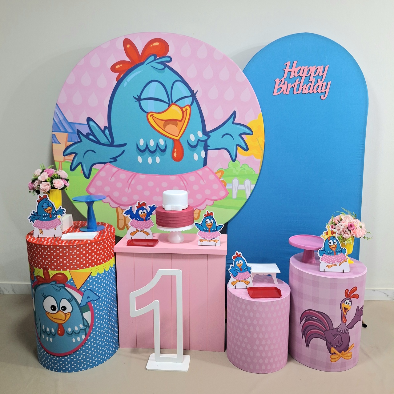 Galinha Pintadinha Menina Excepcional  - Balo Mais Festas Pegue E Monte