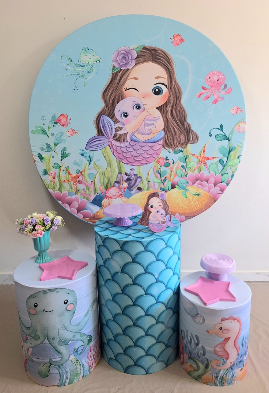 Sereia Cute Promocional  - Balo Mais Festas Pegue E Monte