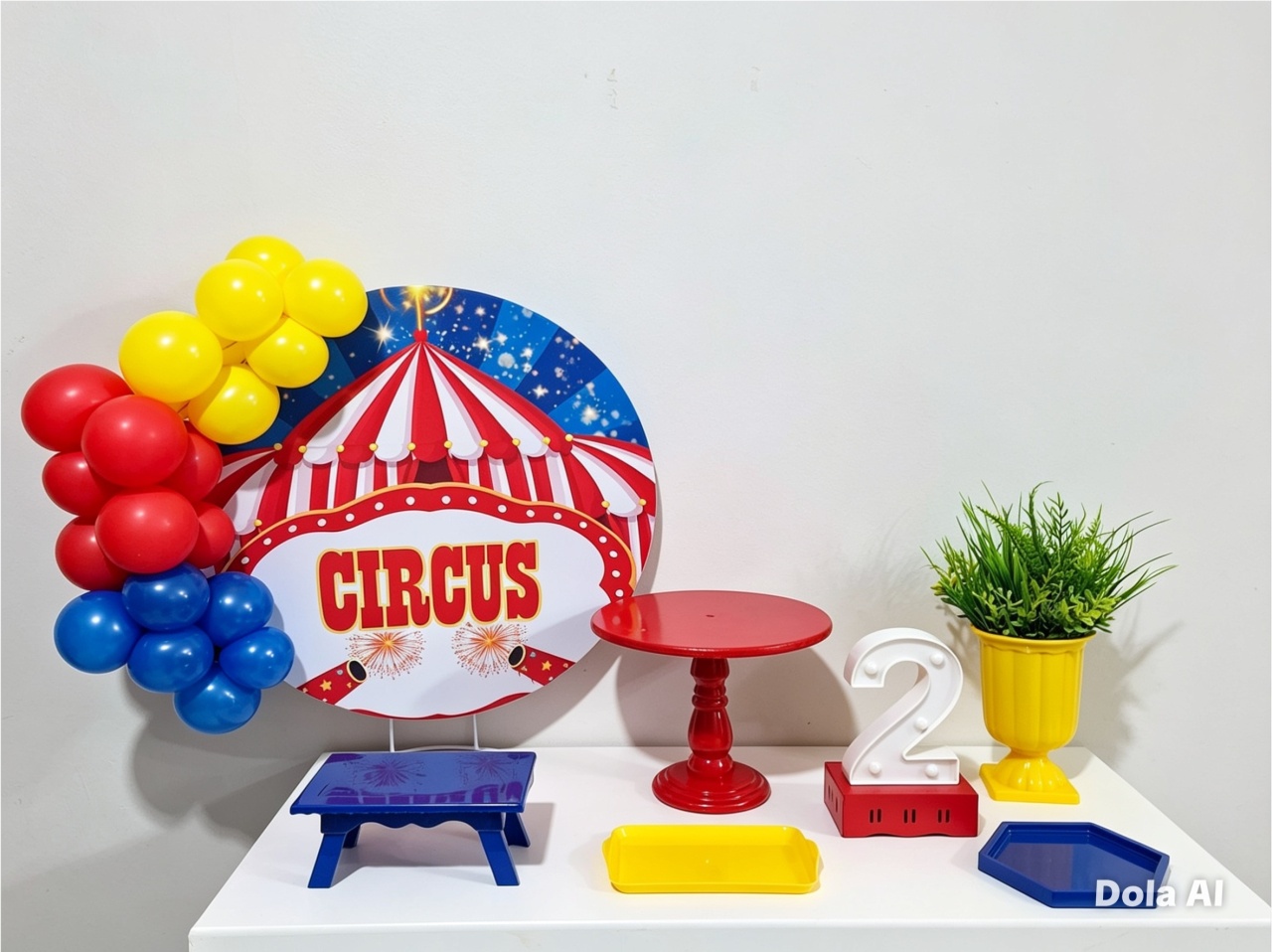 Mini Kit Peças de Mesa Circo - Balo Mais Festas Pegue E Monte