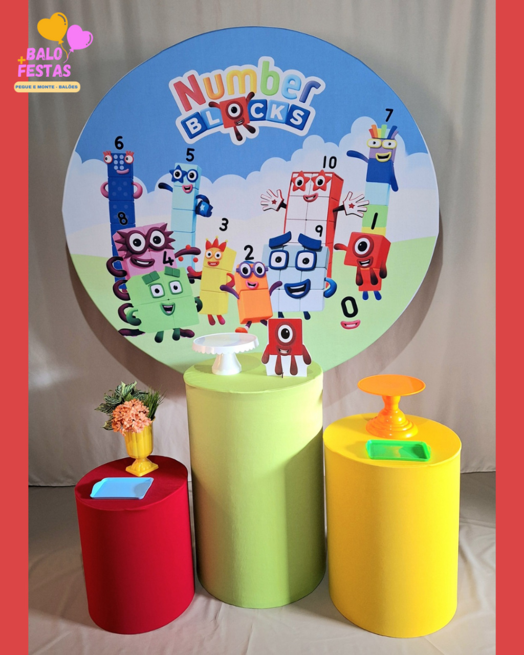 Number Blocks Promocional  - Balo Mais Festas Pegue E Monte