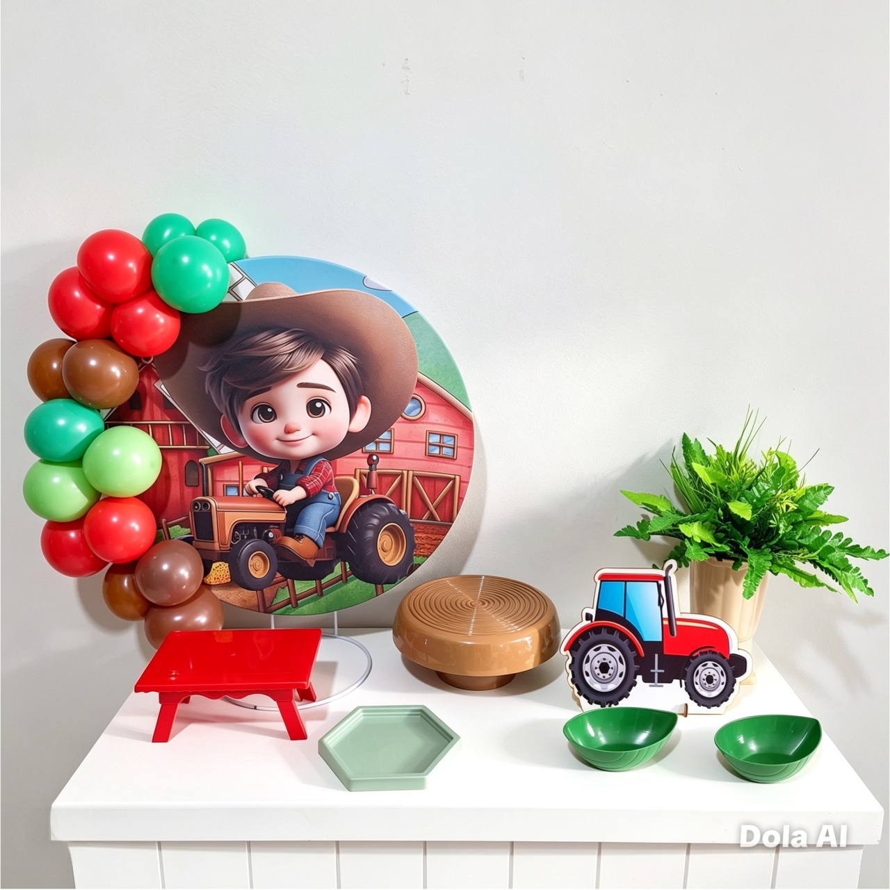 Mini Kit Peças de Mesa Fazendinha - Balo Mais Festas Pegue E Monte