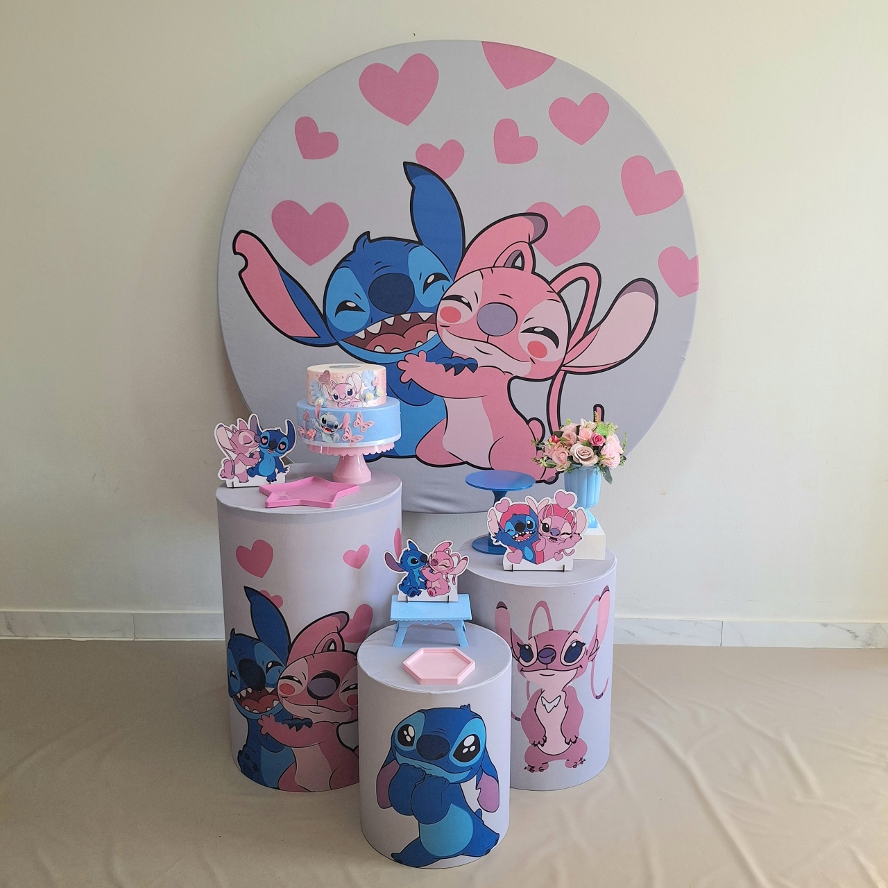 Stitch E Angel Convencional - Balo Mais Festas Pegue E Monte