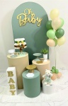Chá de Bebê Menino Branco Bege Verde Kit Diferenciado - imagem 2