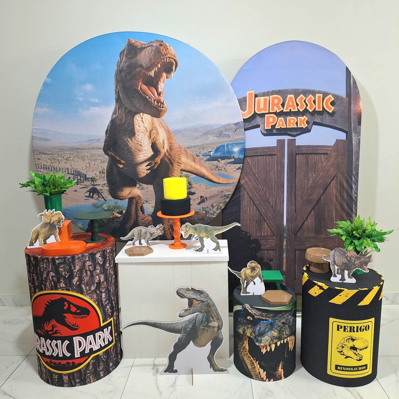 Dinossauro Jurassic Park Excepcional - Balo Mais Festas Pegue E Monte
