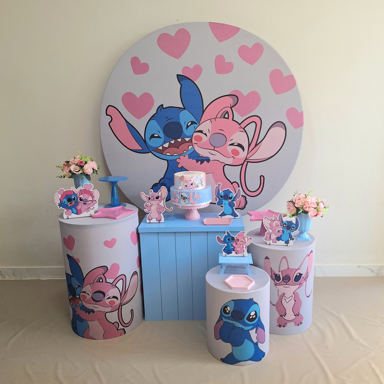 Stitch E Angel Especial - Balo Mais Festas Pegue E Monte