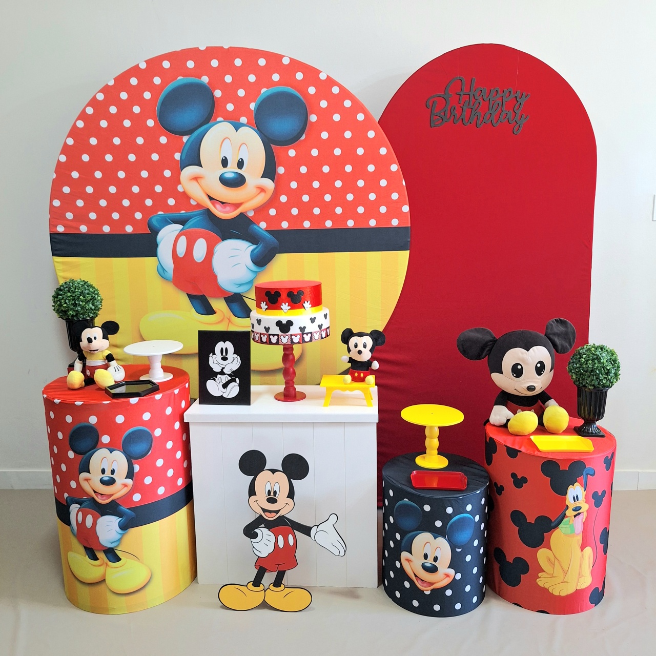 Mickey 01 Excepcional  - Balo Mais Festas Pegue E Monte