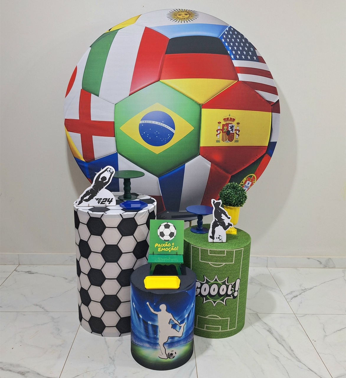Futebol Copa Convencional - Balo Mais Festas Pegue E Monte
