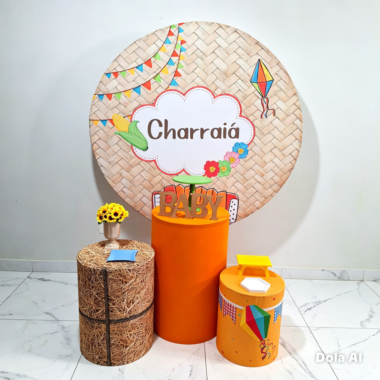 Charraiá Junino Promocional - Balo Mais Festas Pegue E Monte
