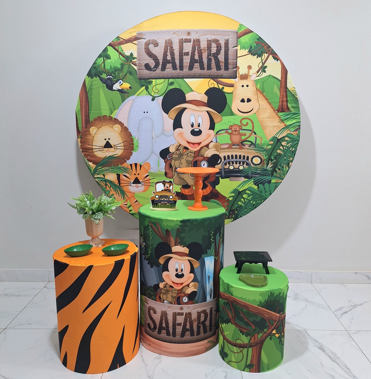 Mickey Safari Promocional  - Balo Mais Festas Pegue E Monte