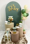Chá de Bebê Menino Branco Bege Verde Kit Diferenciado - imagem 3