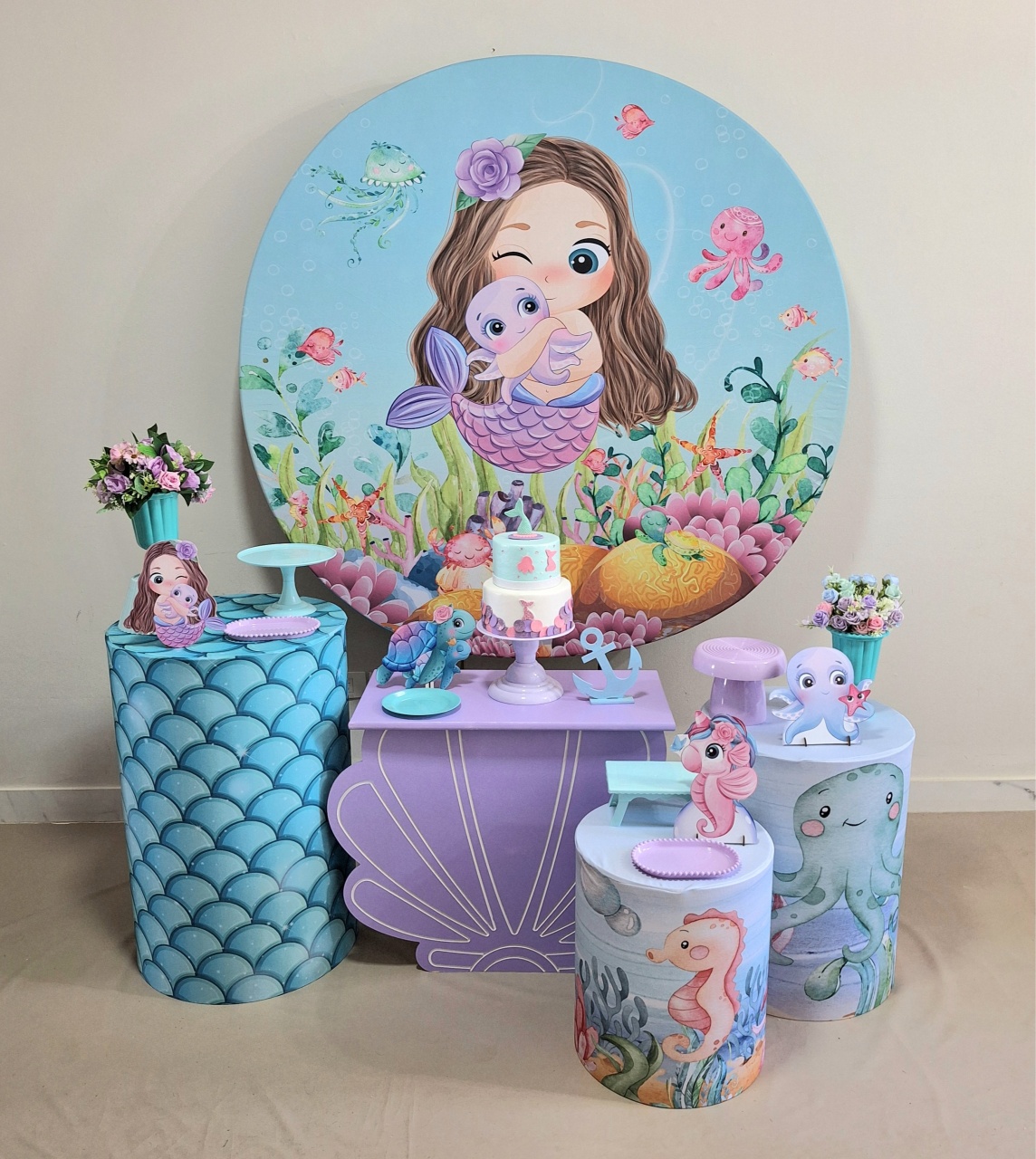 Sereia Cute Especial - Balo Mais Festas Pegue E Monte