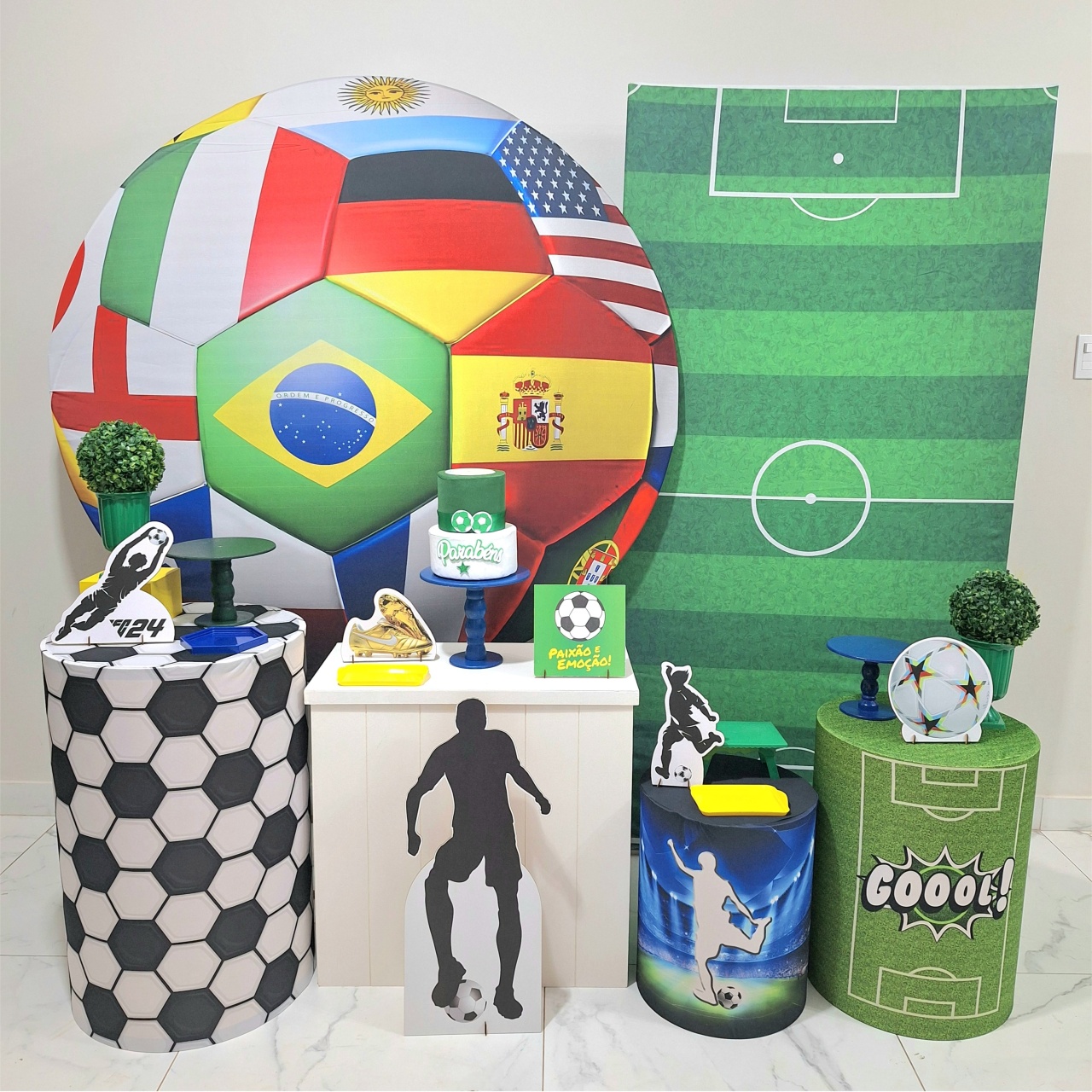 Futebol Copa Excepcional - Balo Mais Festas Pegue E Monte