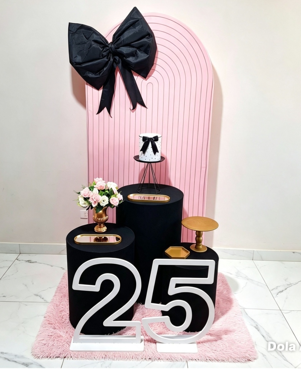 Kit Diferenciado Rosa E Preto 01 - Balo Mais Festas Pegue E Monte
