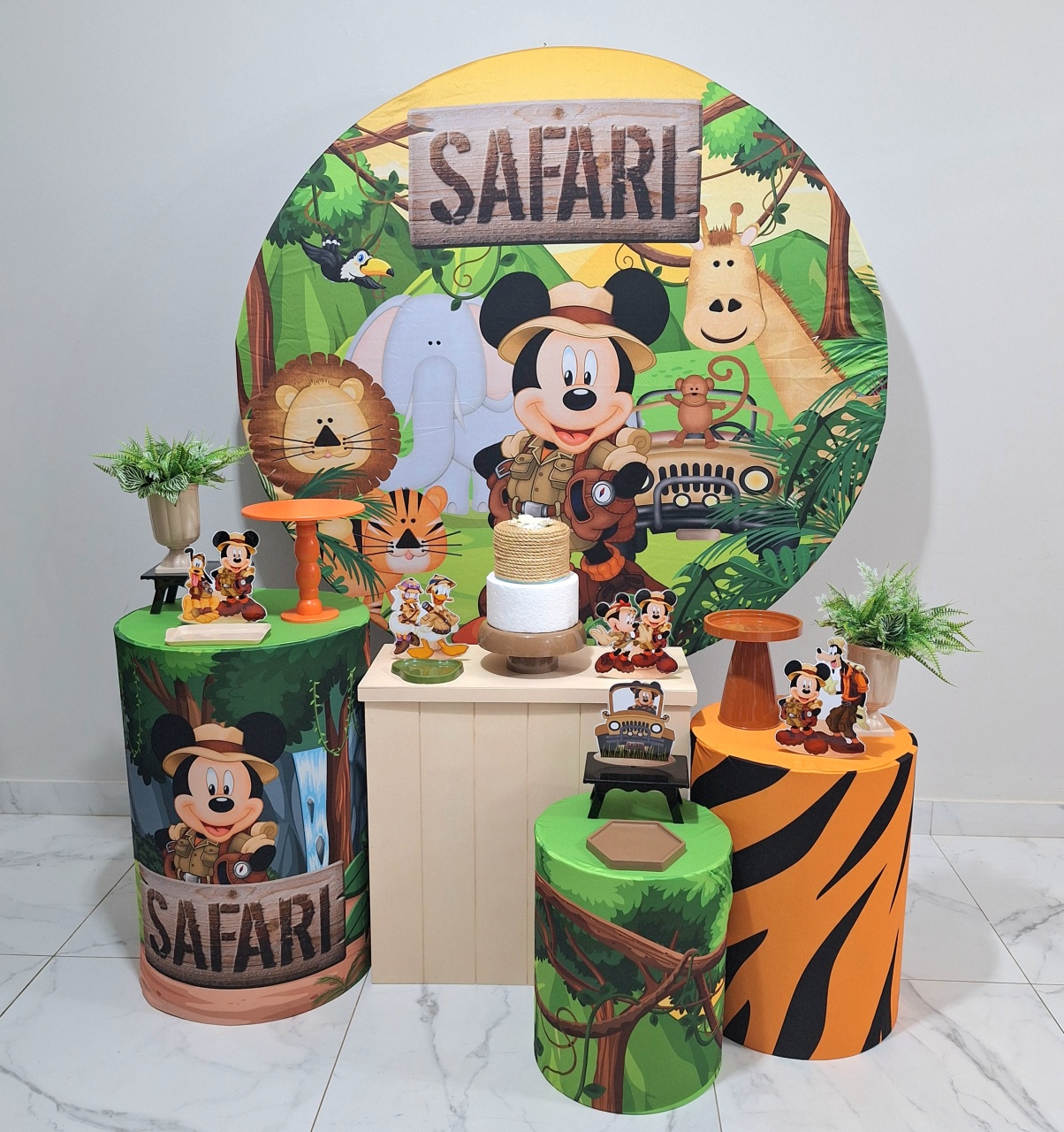 Mickey Safari Especial - Balo Mais Festas Pegue E Monte