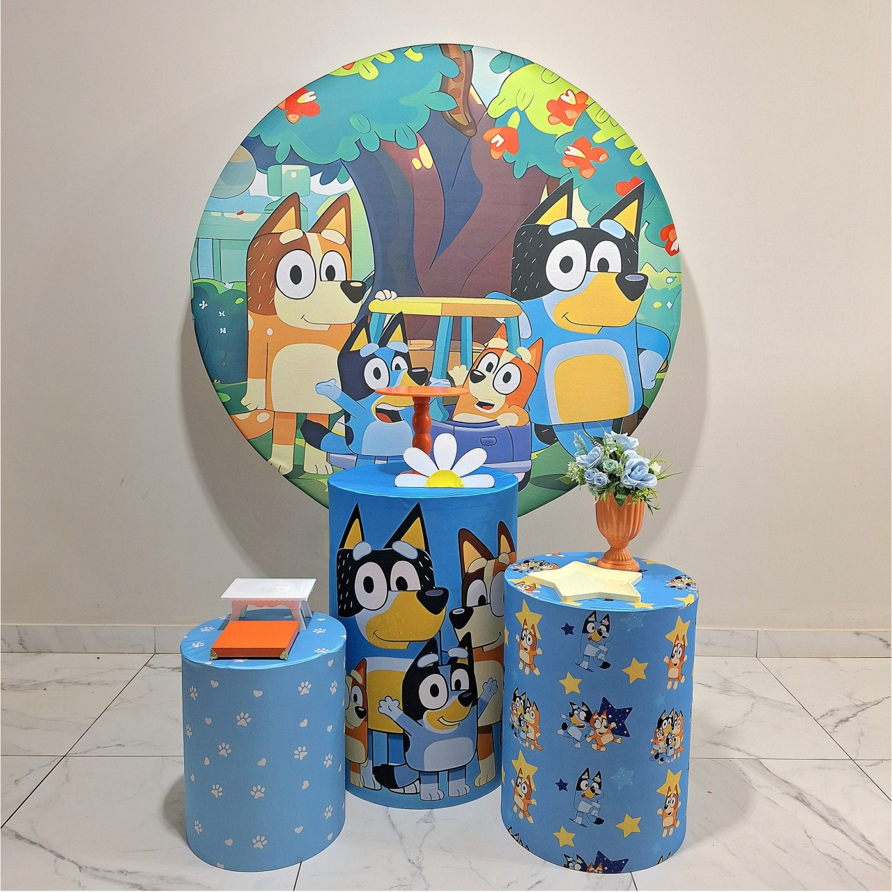 Bluey Promocional - Balo Mais Festas Pegue E Monte