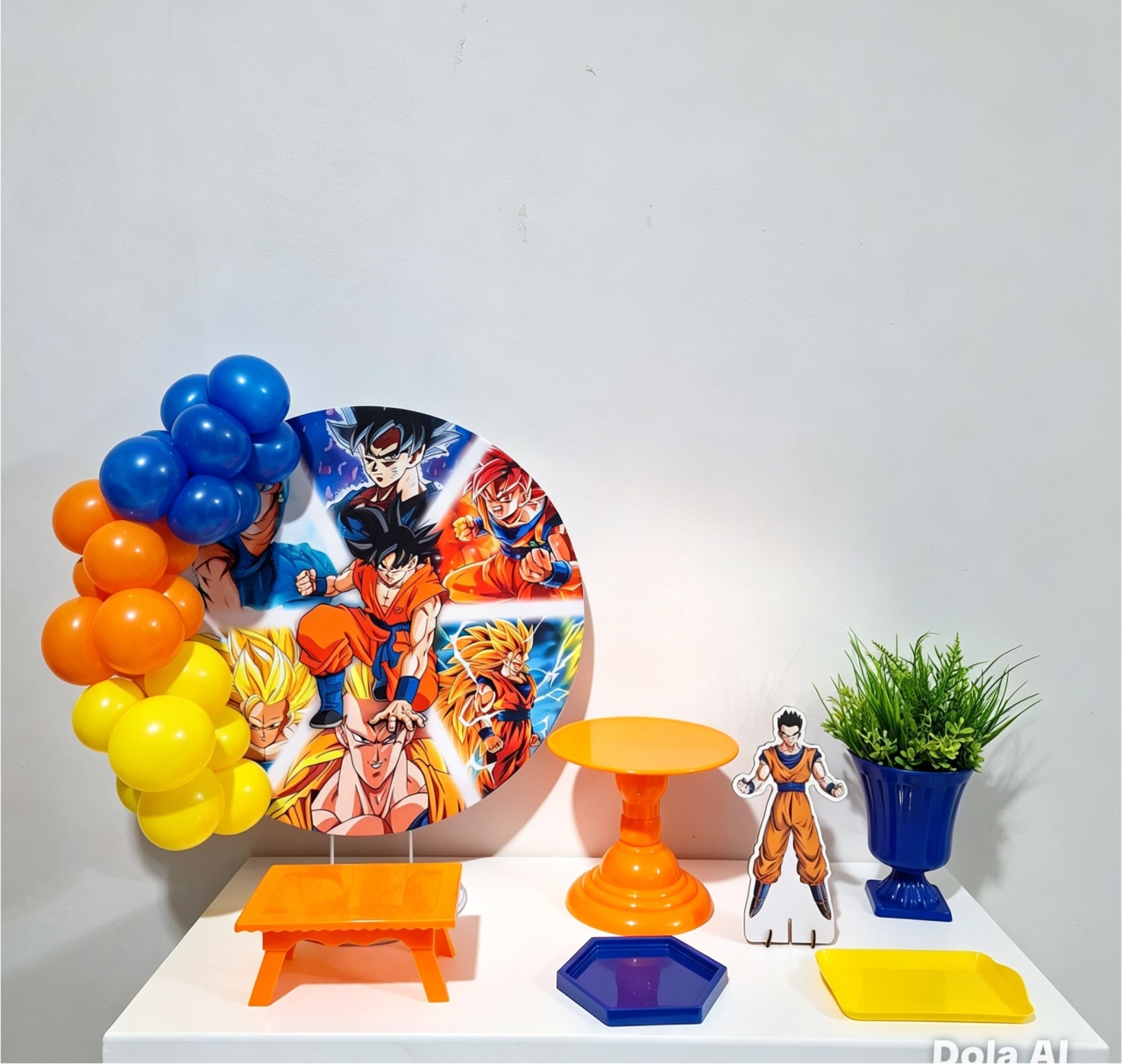 Mini Kit Peças de Mesa Dragon Ball - Balo Mais Festas Pegue E Monte
