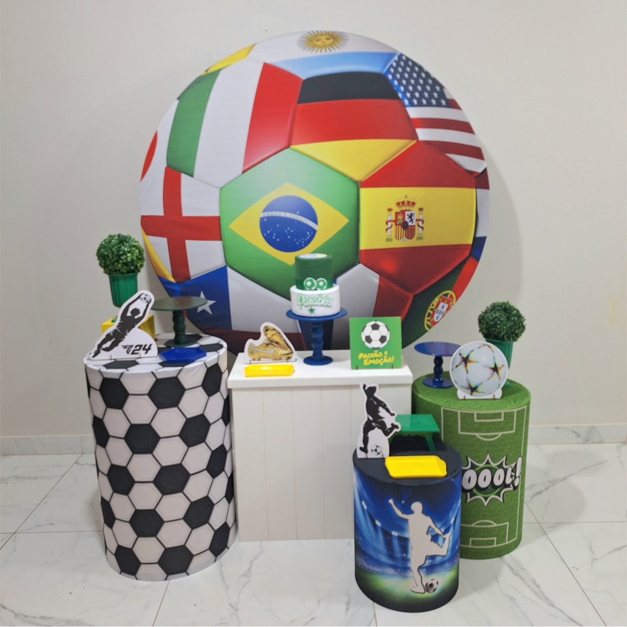 Futebol Copa Especial - Balo Mais Festas Pegue E Monte