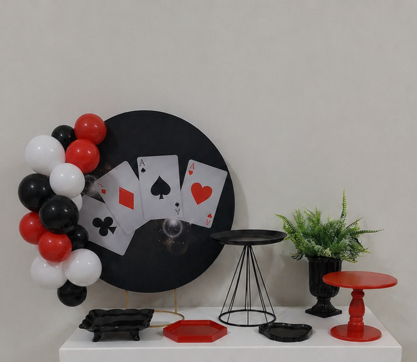 Mini Kit Cartas Peças de Mesa  - Balo Mais Festas Pegue E Monte