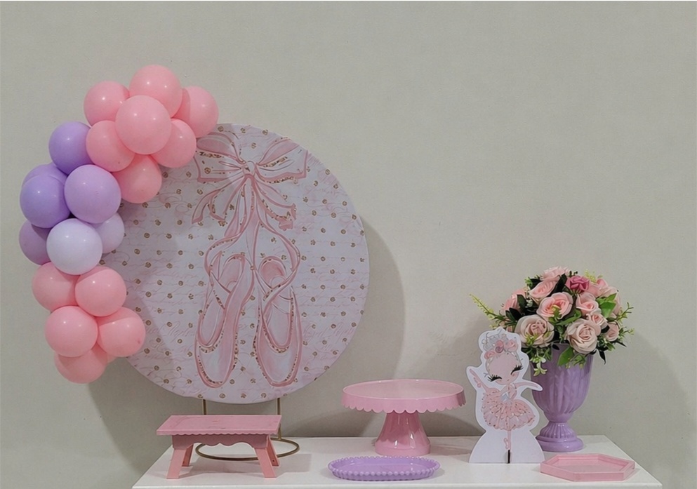 Mini Kit de Mesa Bailarina - Balo Mais Festas Pegue E Monte