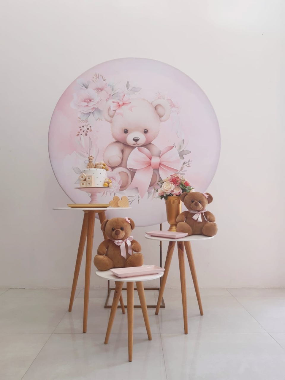 Kit Bronze Plus Chá de Bebê Ursa (Laços) - Saroka Locacção