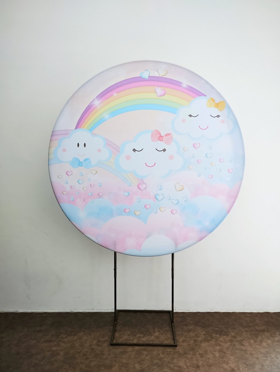 Painel Redondo Sublimado Chuva de Amor  - Saroka Locacção