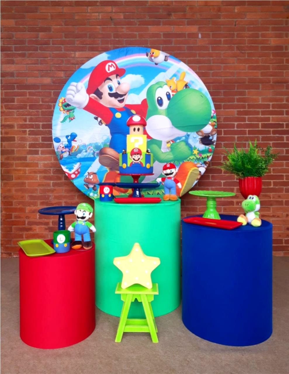 Kit Prata Plus Mario Bros - Saroka Locacção