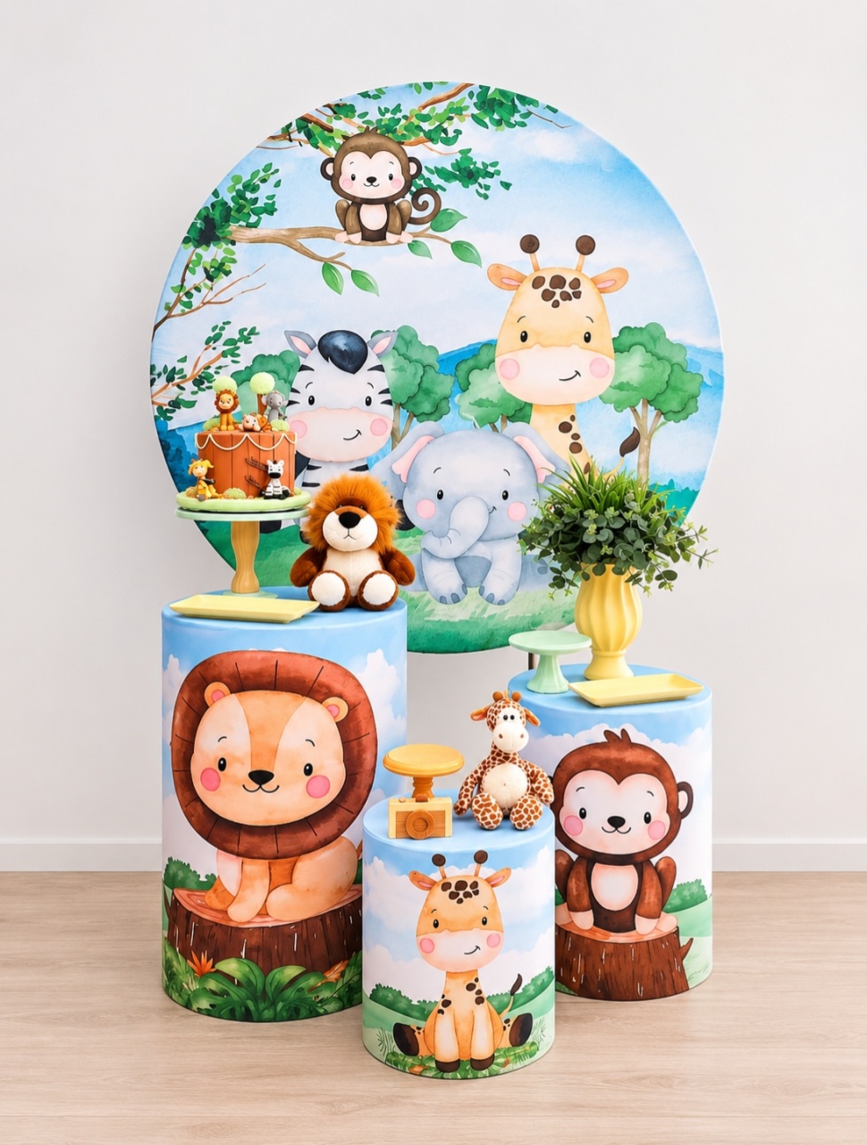 Kit Prata Safari Baby - Saroka Locacção