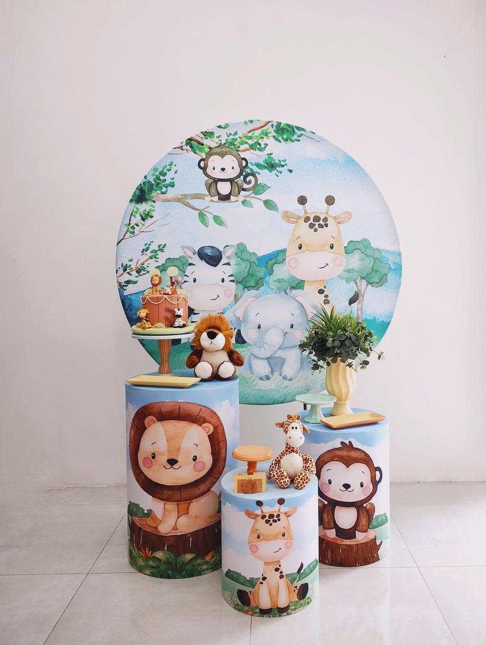 Kit Prata Safari Baby  - Saroka Locacção