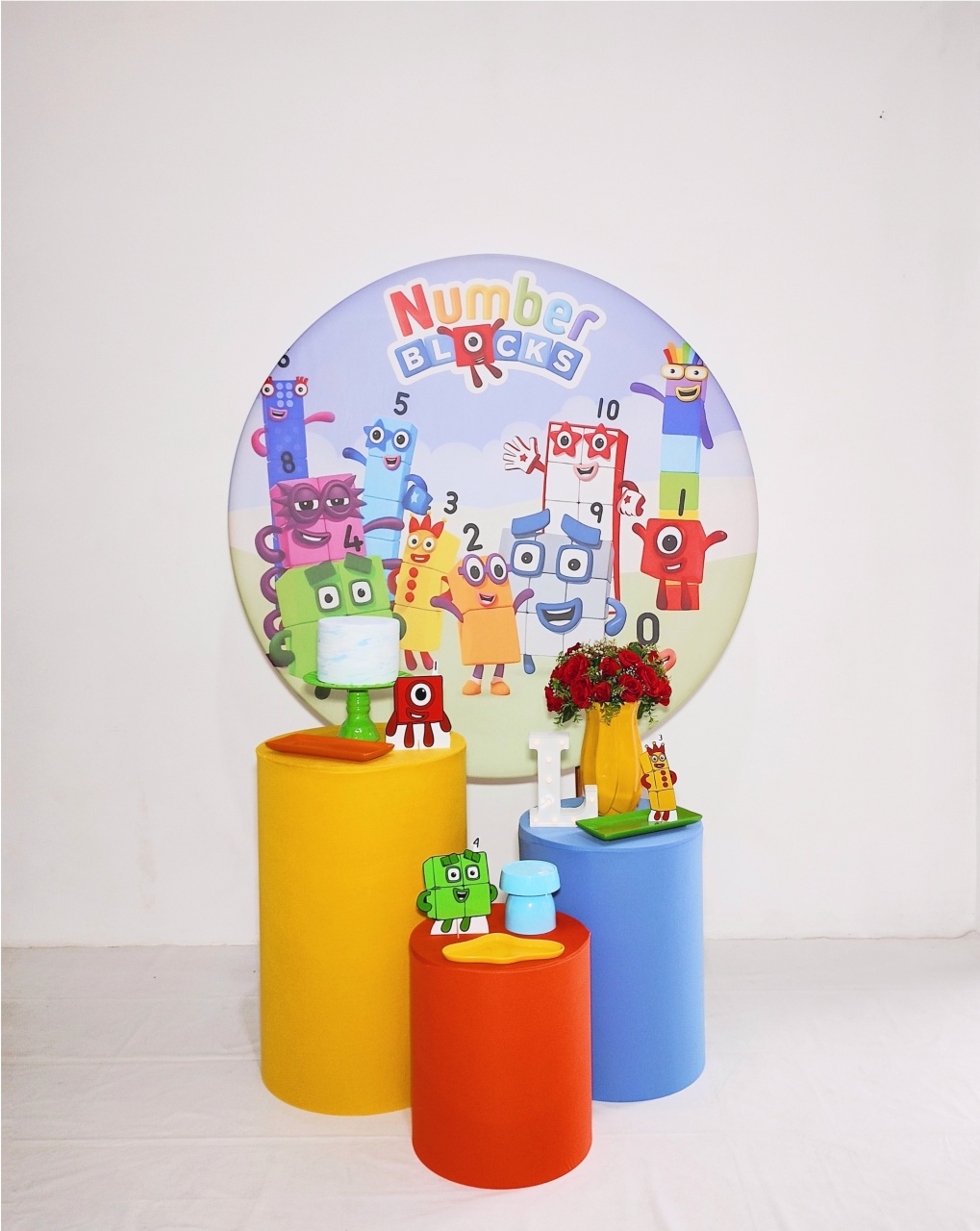 Kit Prata Number Blocks - Saroka Locacção