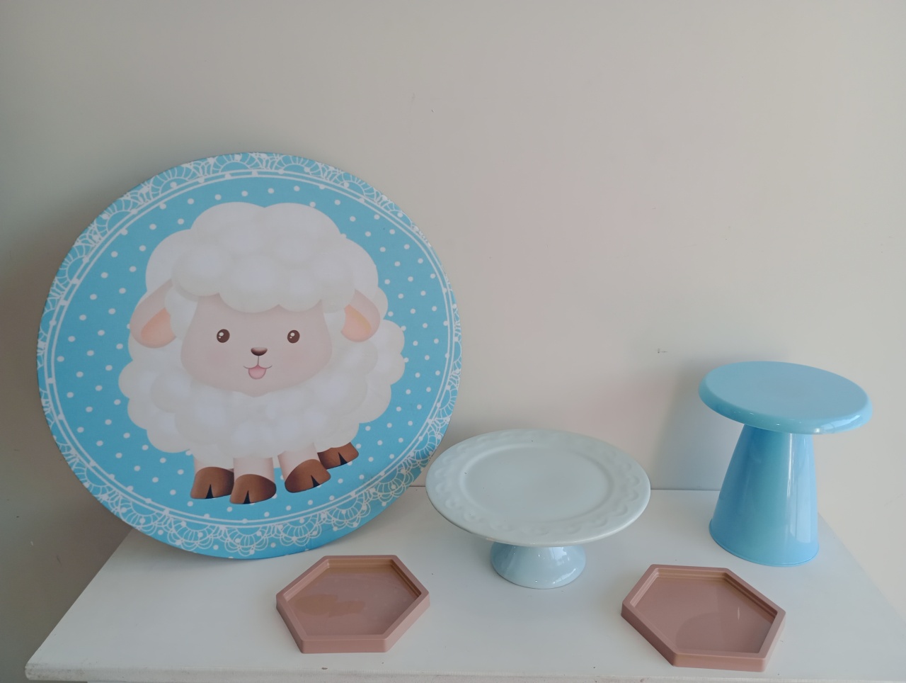 Kit Mini Ovelhinha Azul  - BELAARTEFESTASBH