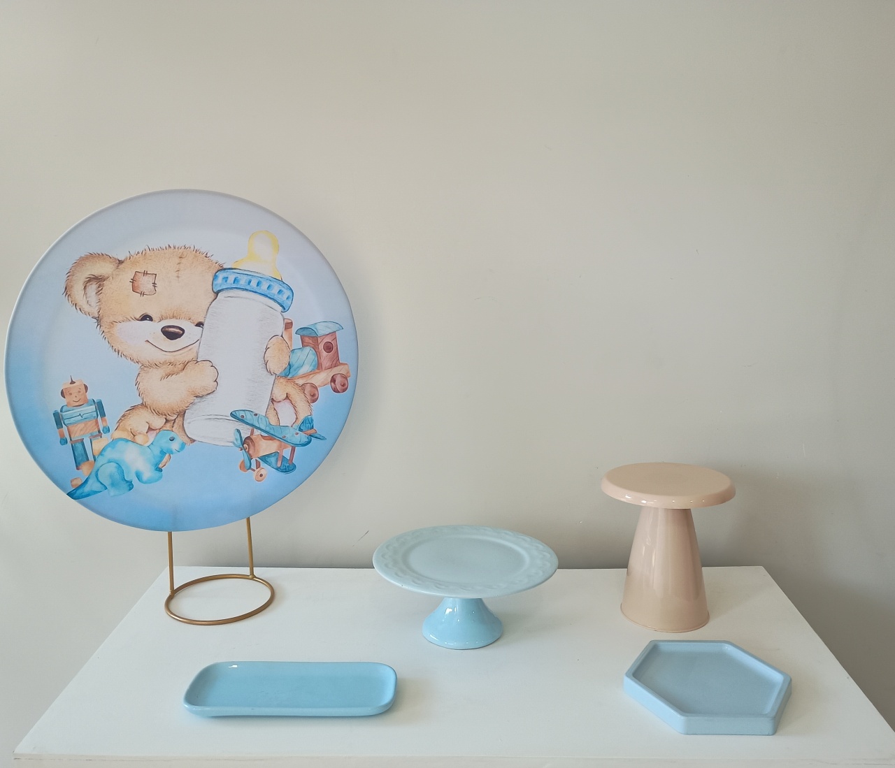 Kit Mini Ursinho Azul - BELAARTEFESTASBH