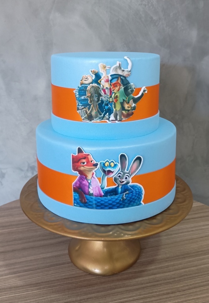 Bolo Fake Zootopia - BELAARTECELEBRAÇÕESEPRESENTES