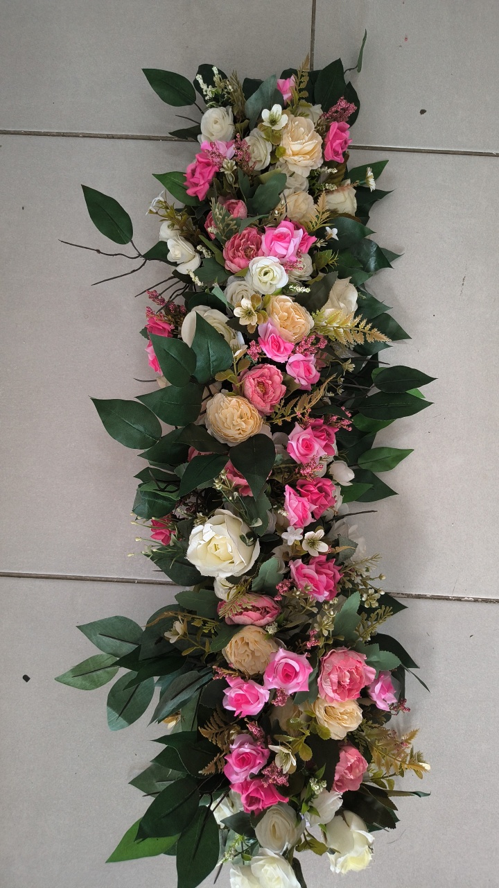 Guirlanda Floral Em Flores Permanentes 90Cm - BELAARTEFESTASBH