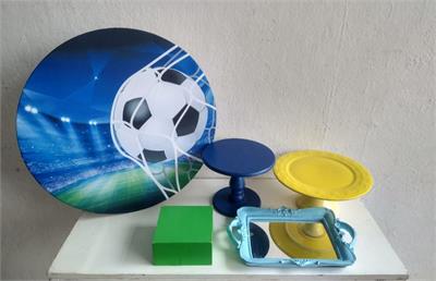 Pegue E Monte Mini Decoração Futebol - BELAARTEFESTASBH