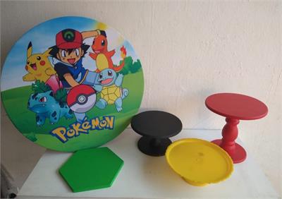 Pegue E Monte Mini Decoração Pokemon - BELAARTEFESTASBH