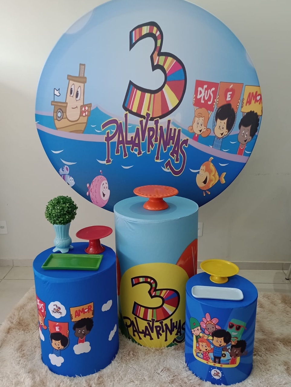 Kit Pegue E Monte -Três Palavrinhas  - BELAARTEFESTASBH