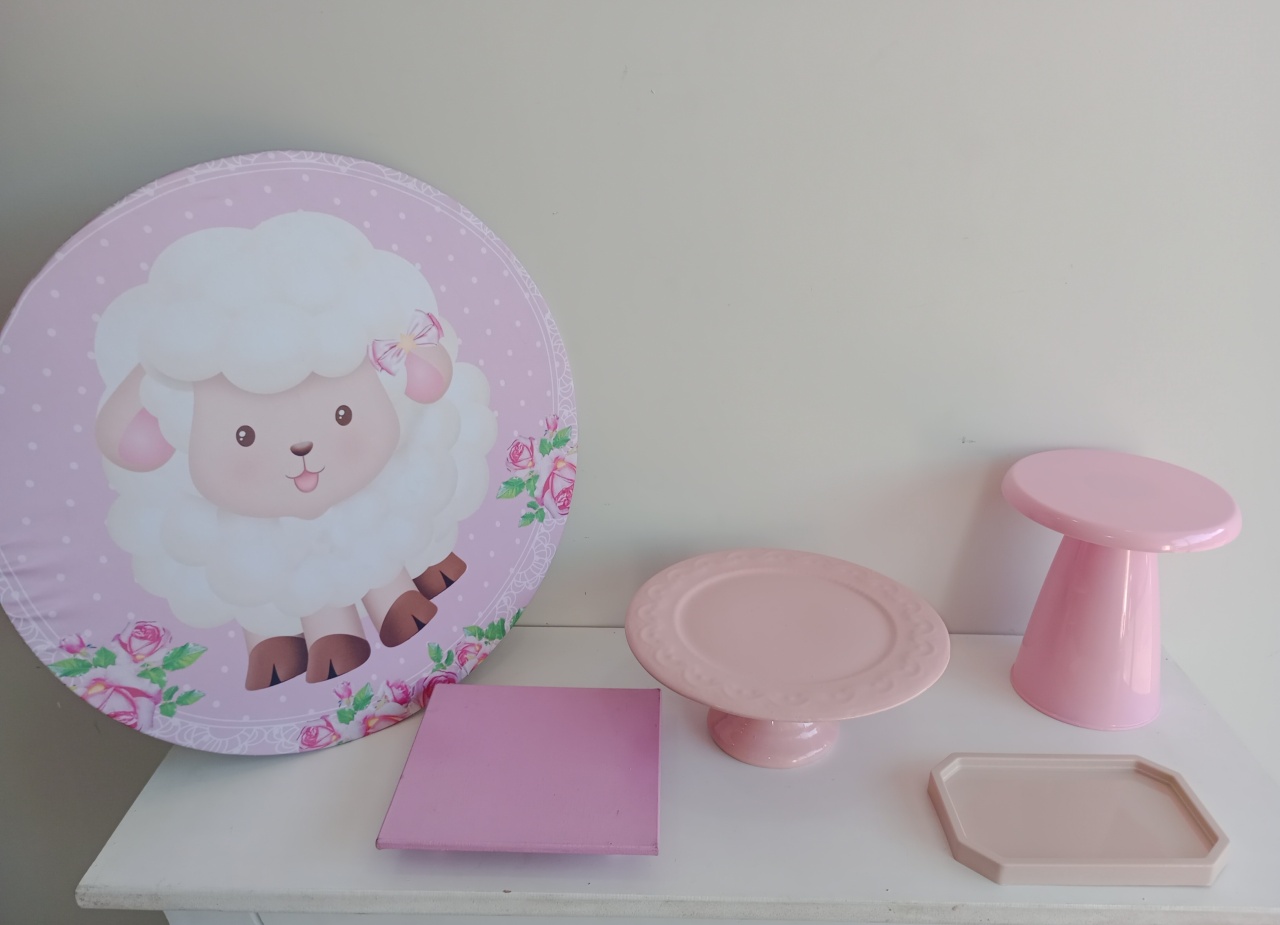Kit Mini Ovelhinha Rosa - BELAARTEFESTASBH
