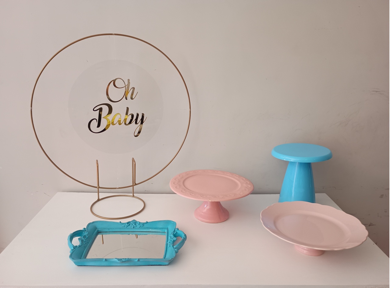 Kit Mini Oh Baby Acrílico Chá de Revelação - BELAARTECELEBRAÇÕESEPRESENTES