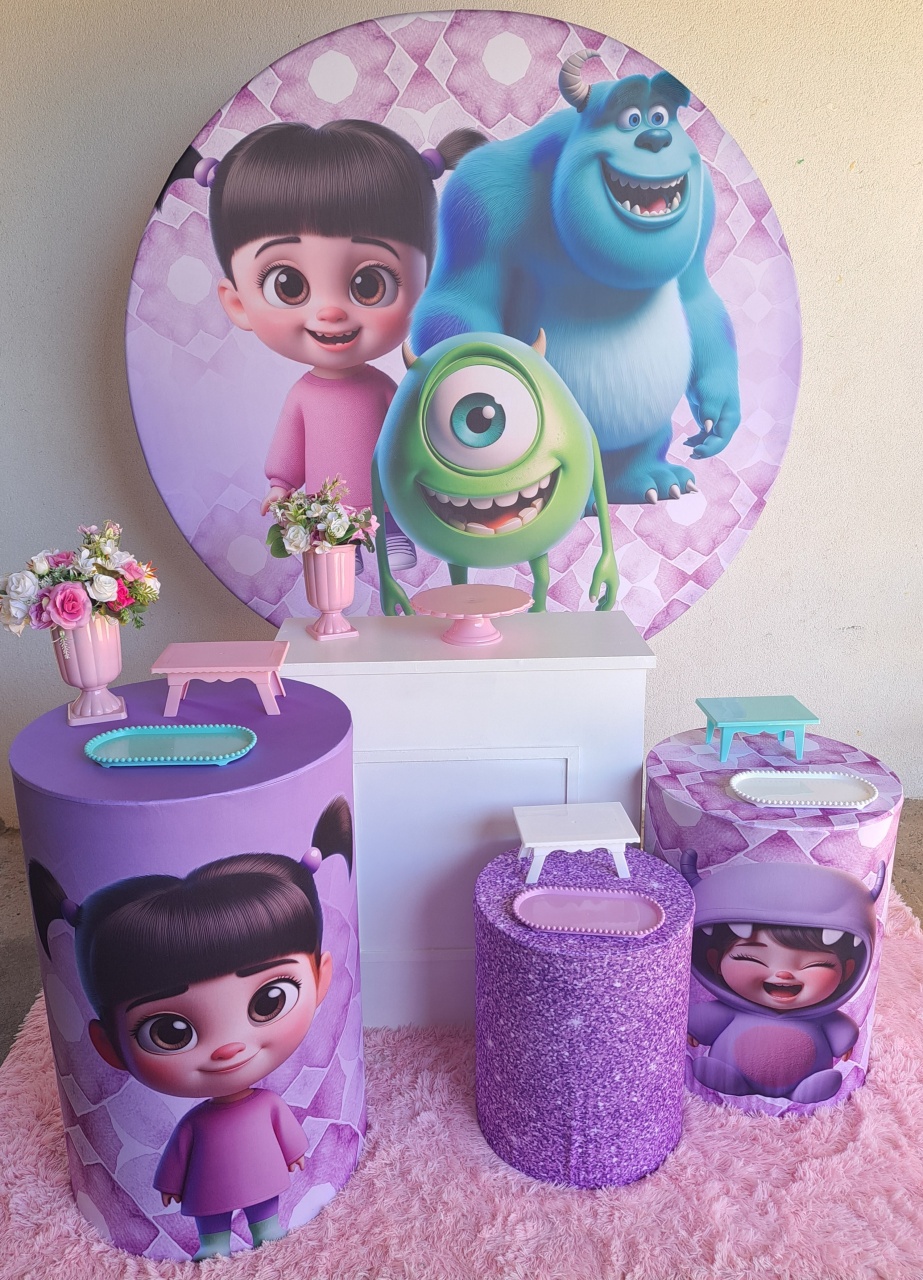 Monstros Sa Kit 3 Com Escadinha  - festafacil
