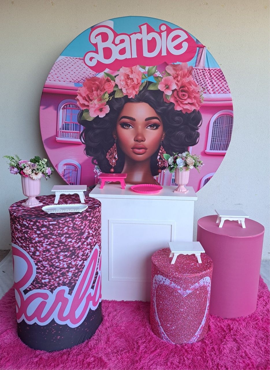 Barbie Negra  Kit 3 - festafacil