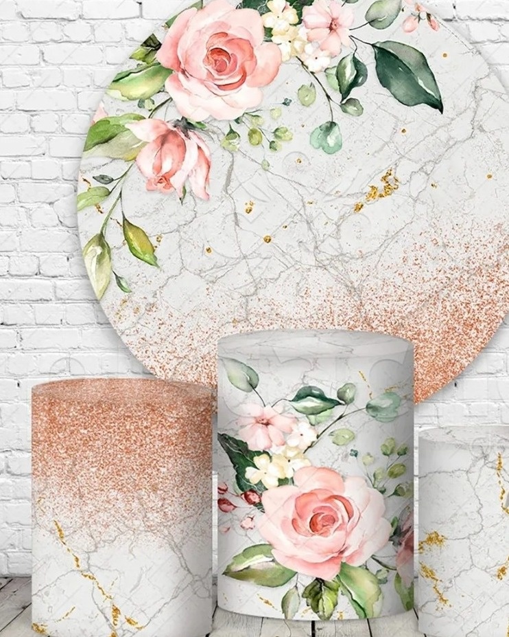 Floral  Marmore Capas - festafacil