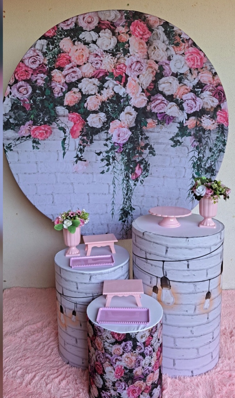 Mural de Rosas Kit 2 - festafacil