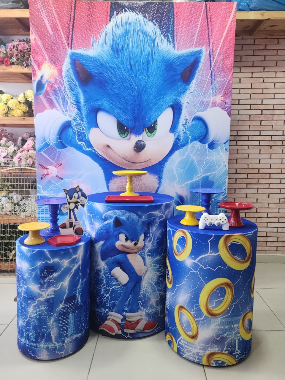 Kit Pm Pocket Sonic Retangular - Mabelly Festas