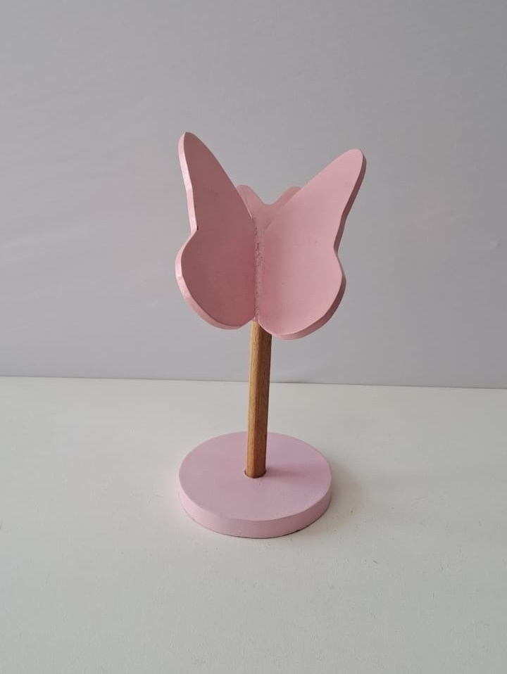 Borboleta Decorativa Alta Rosa - Mabelly Festas
