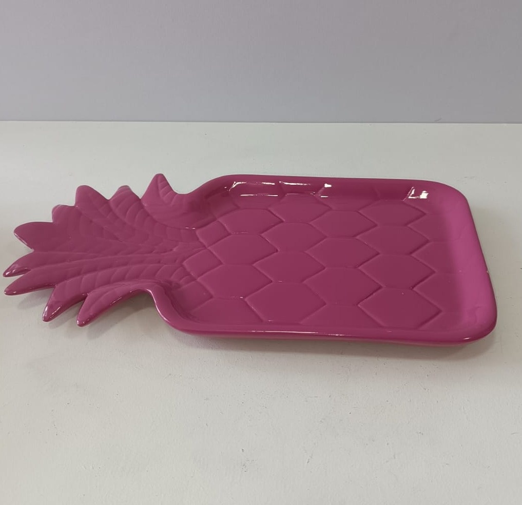 Bandeja Retangular Abacaxi Pink  - Mabelly Festas