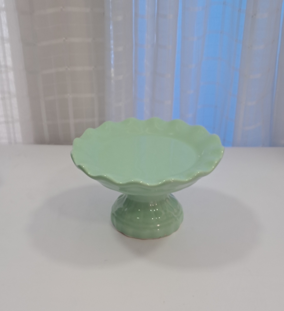 Suporte Doces P Verde Menta Babado - Mabelly Festas