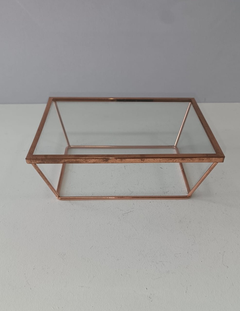 Suporte Quadrado Luxo P Rose Gold - Mabelly Festas
